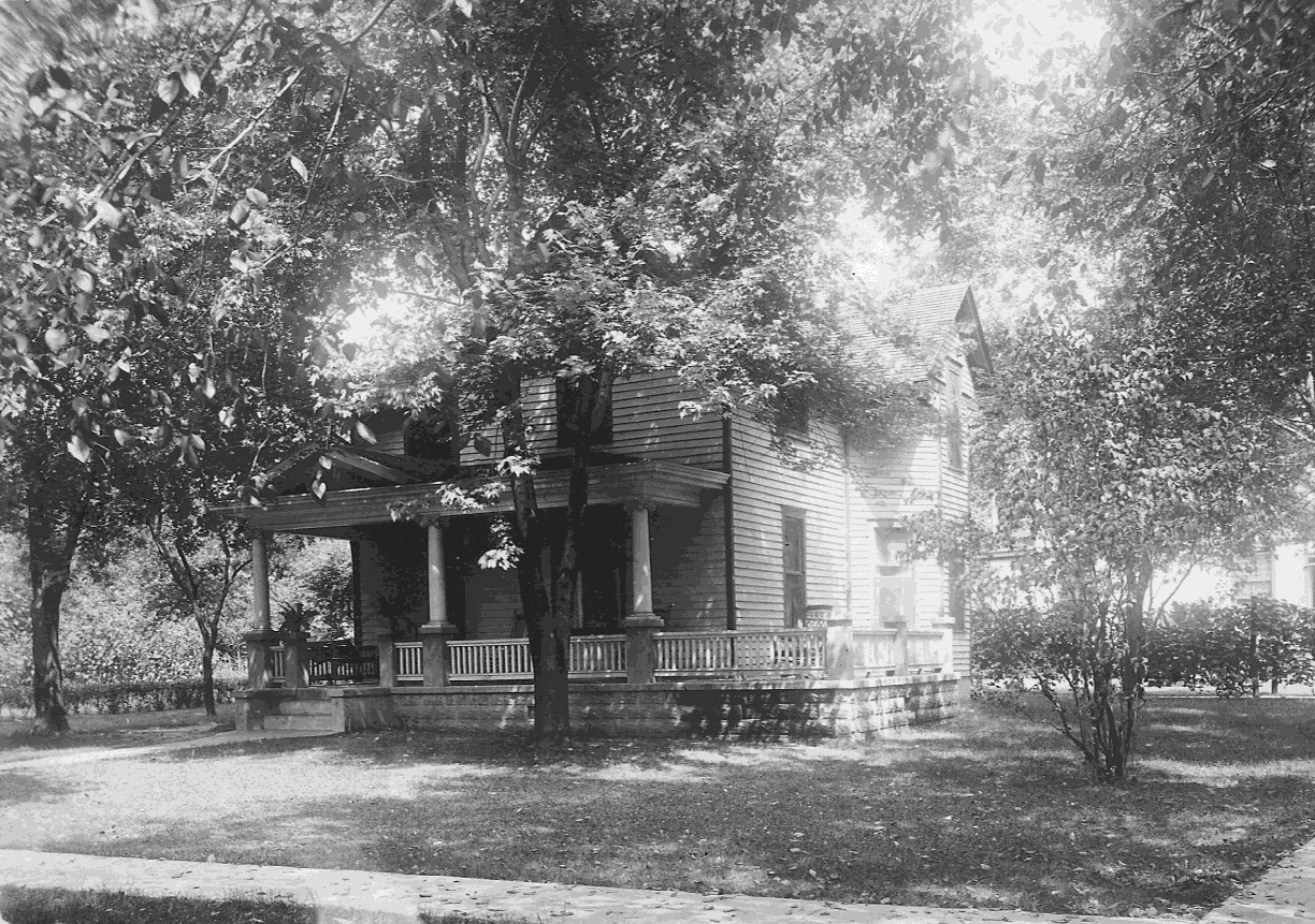   This photo is from the Madison County Historical Society’s “Saddle Album” donated by the Nelson family. This photo of 409 Jefferson was taken before 1920.  