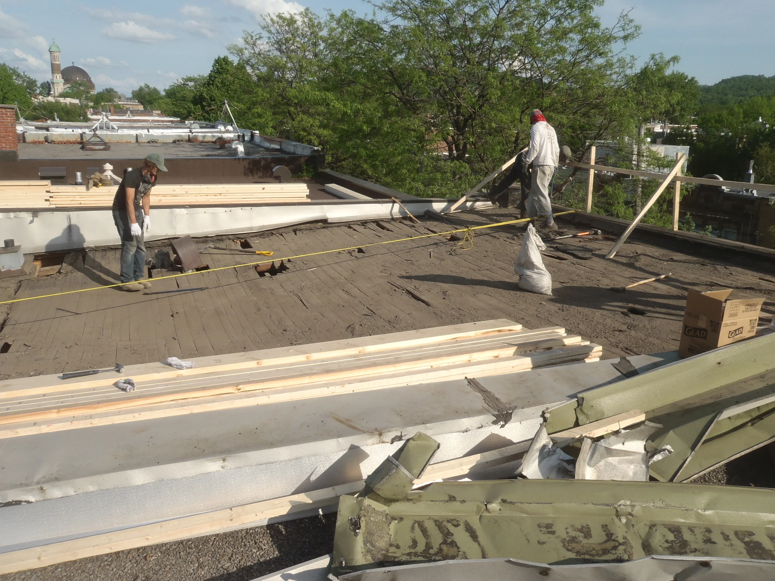 Tear off the old roof.....