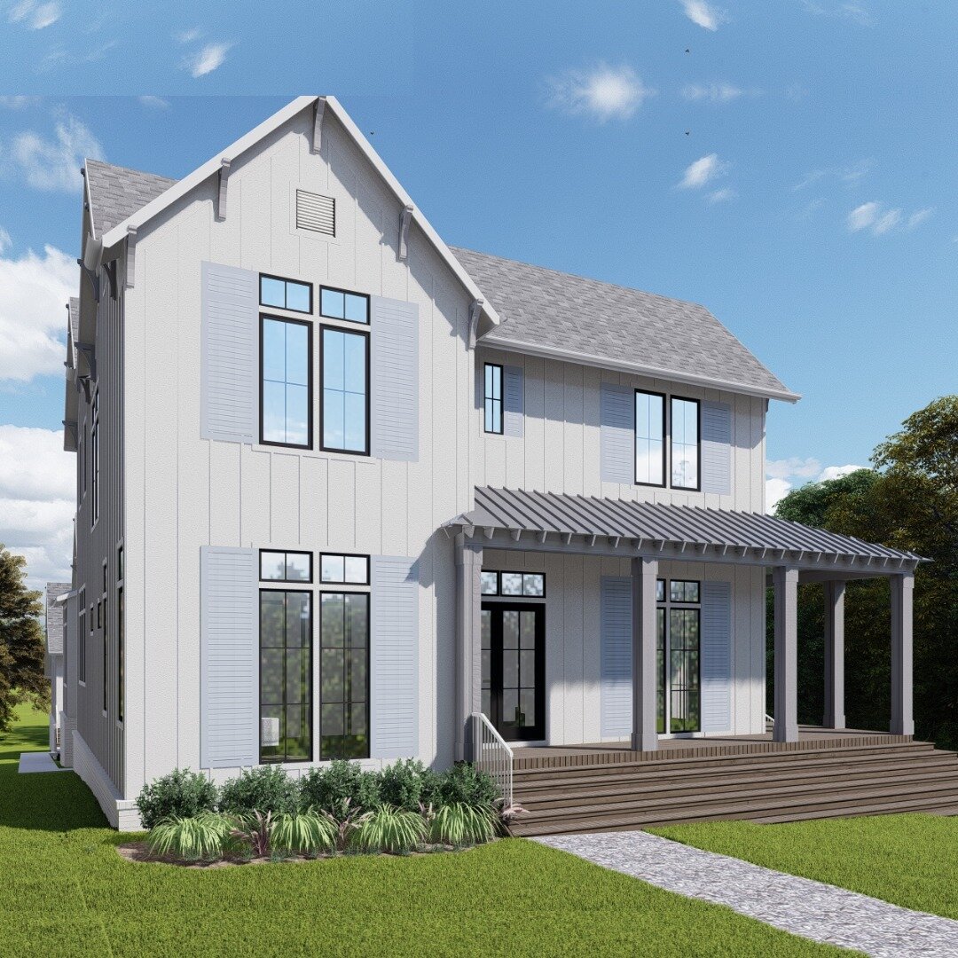 Did you know...

Our team is taking the lead on both the architectural + interior design for this project! The traditional vibes of this exterior will have a contemporary twist inside - a sprawling open concept between the dining, living, + kitchen a