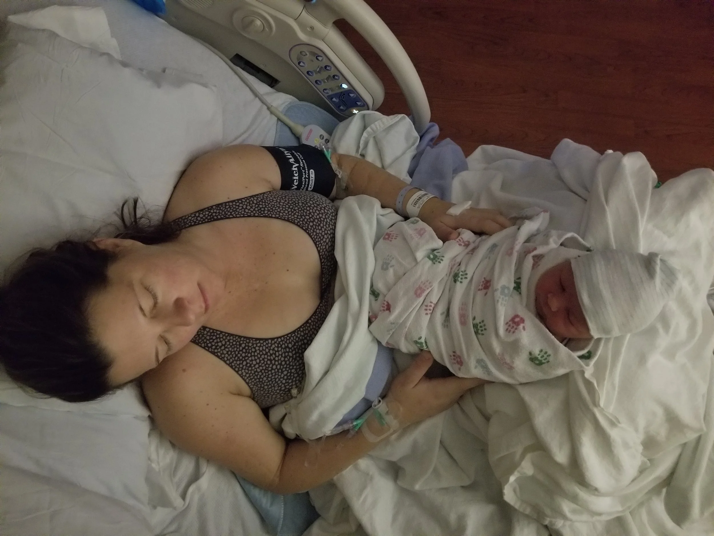 The first time I held my son.