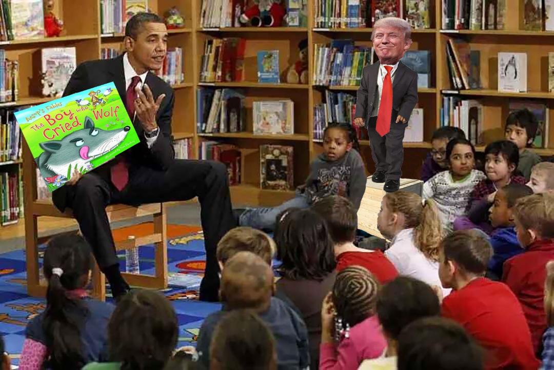Donald Trump Learns Wrong Lesson From Reading of The Boy Who Cried Wolf