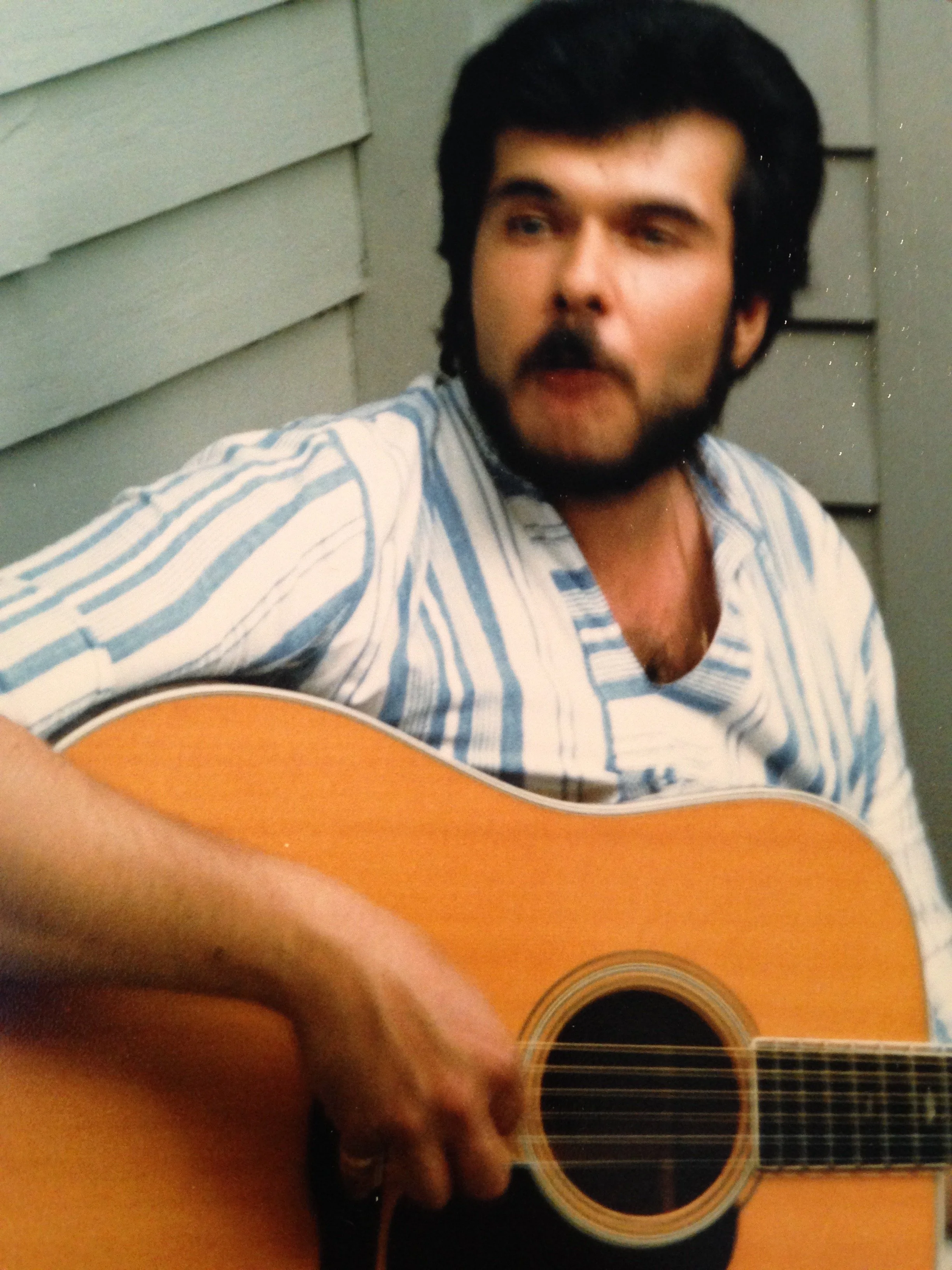 A young Doc Zig on guitar