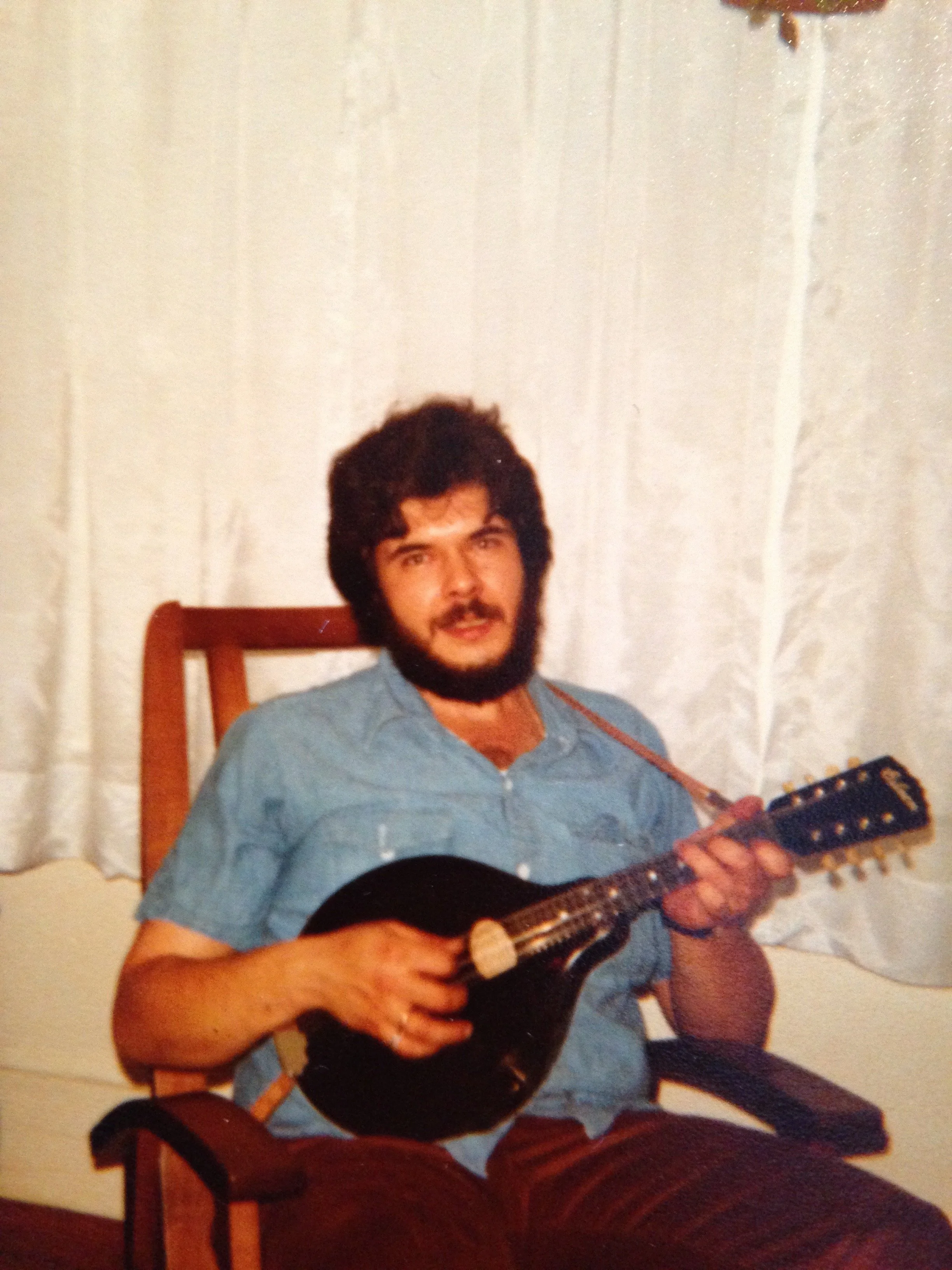 A young Doc Zig on mandolin