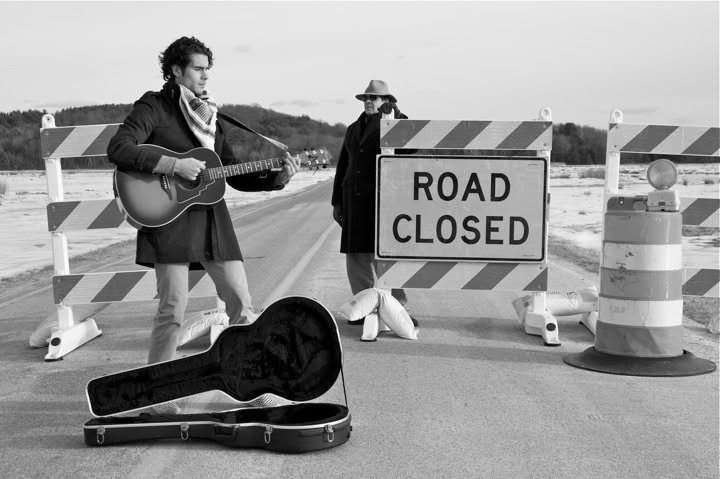 Doc Zig and Benny Z at a Road Closed sign