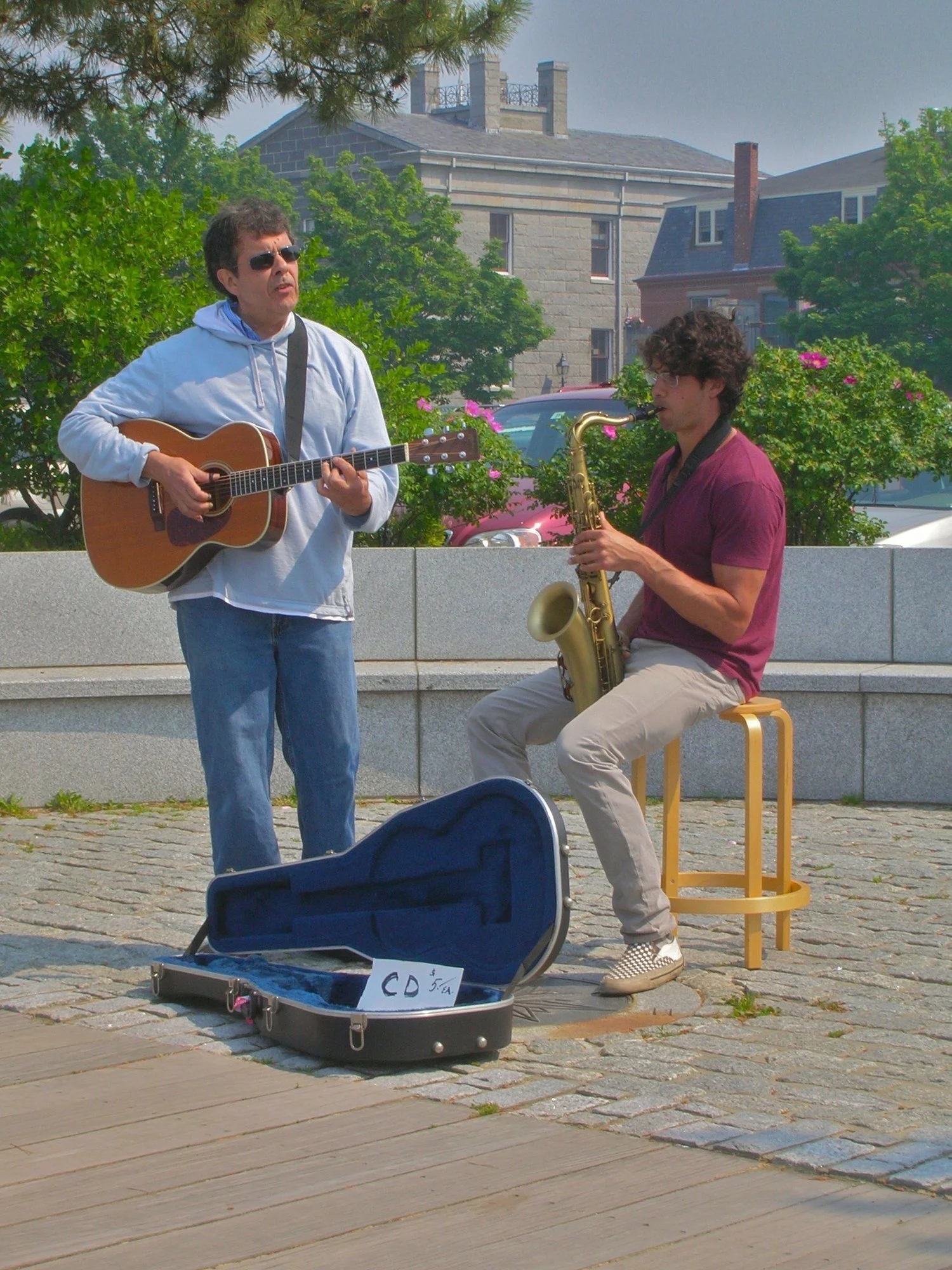 Doc Zig and Benny Z Martin guitar and Selmer sax