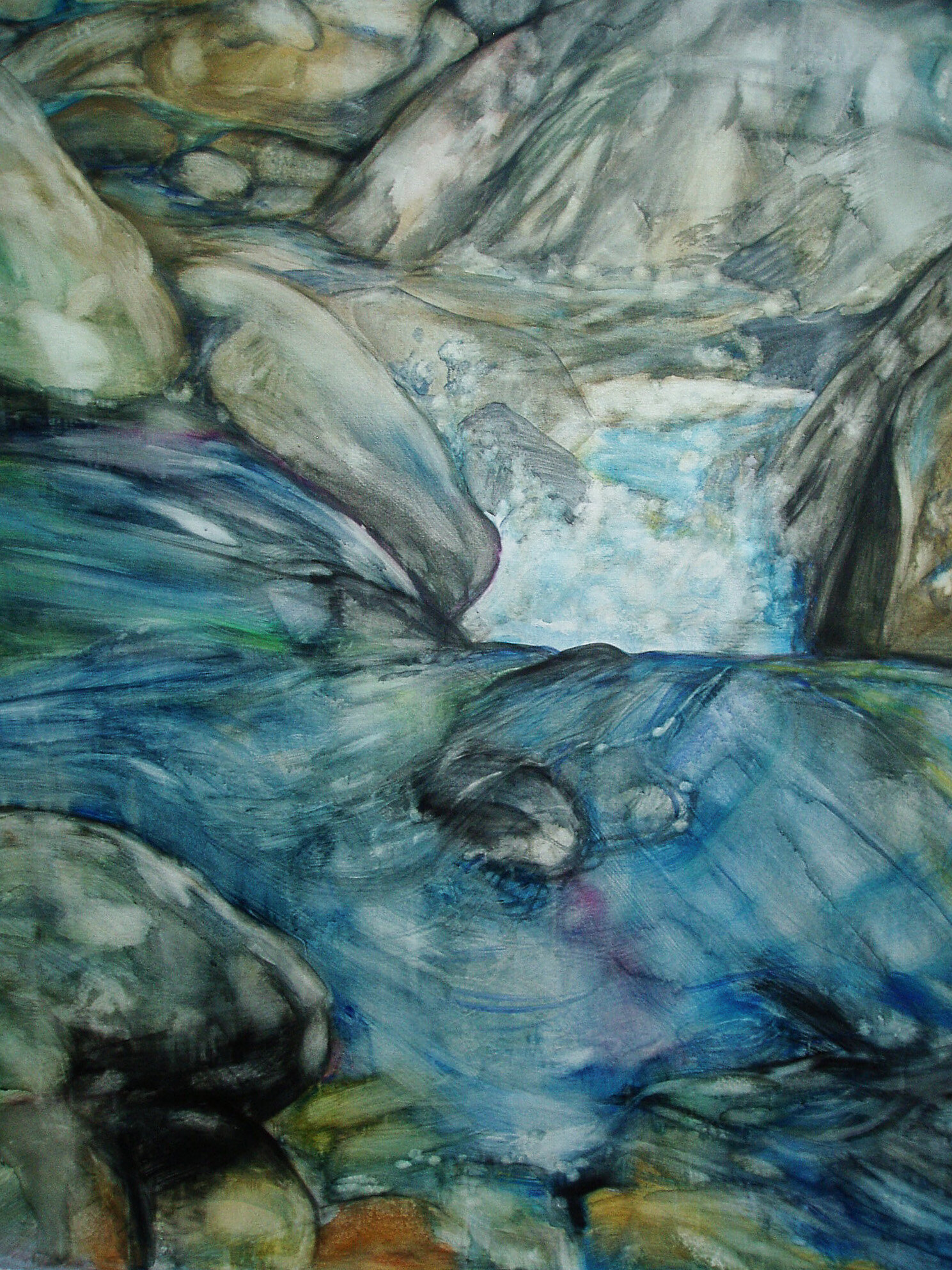 Lily Gaines_Oils_Water-and-Rocks7.JPG