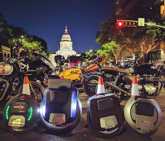 Had an awesome time riding in the ROT rally parade in Downtown Austin! #electricunicycle #kingsong #gotway #rotrally