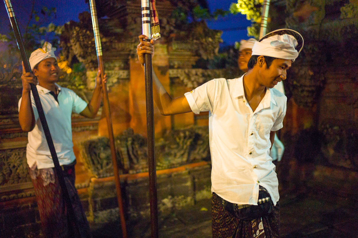 Young boys in their traditional getup