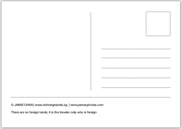 Back of the postcard