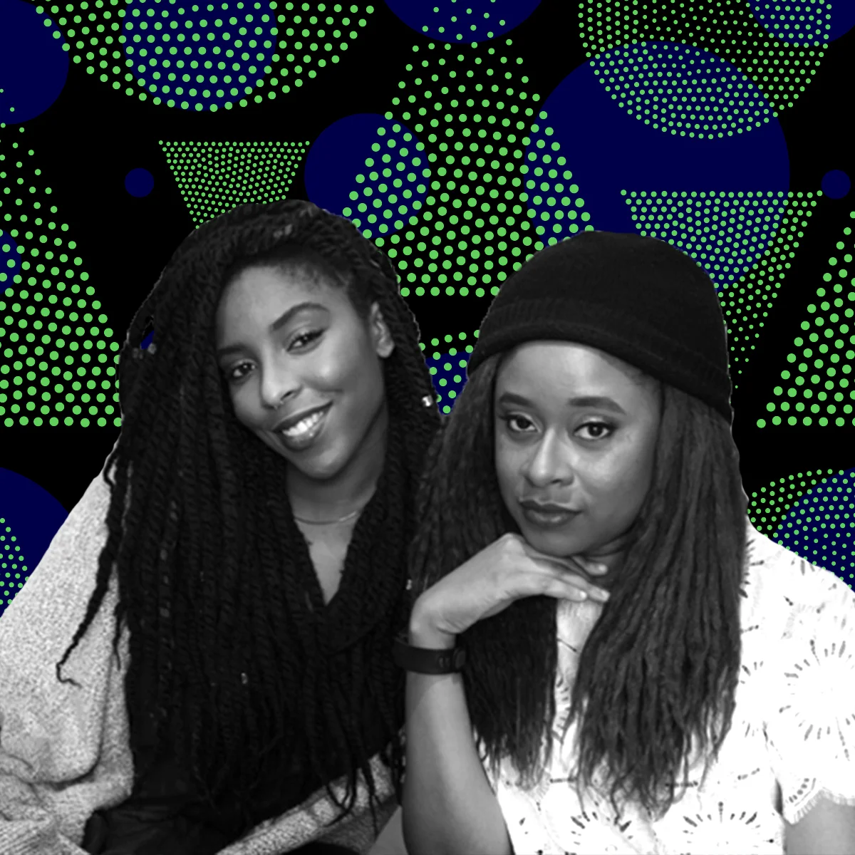 Williams and Robinson (Photo: Amy Pearl / Courtesy WNYC Studios); Image by Rebecca Lieberman