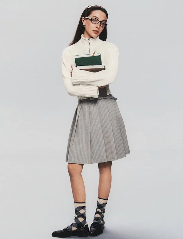 J.Crew x Emma Chamberlain tiny rollneck sweater