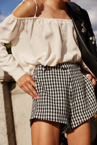 Meesh Gingham Shorts / Sandy Liang $345