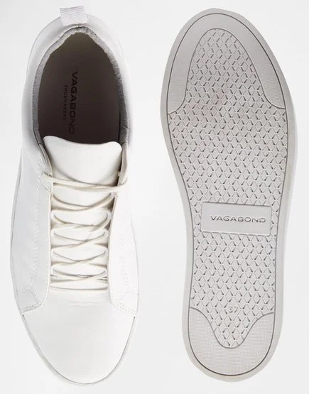 Zoe Leather White Trainers / Vagabond $127.07