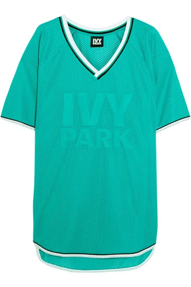Embroidered Mesh T-Shirt $60