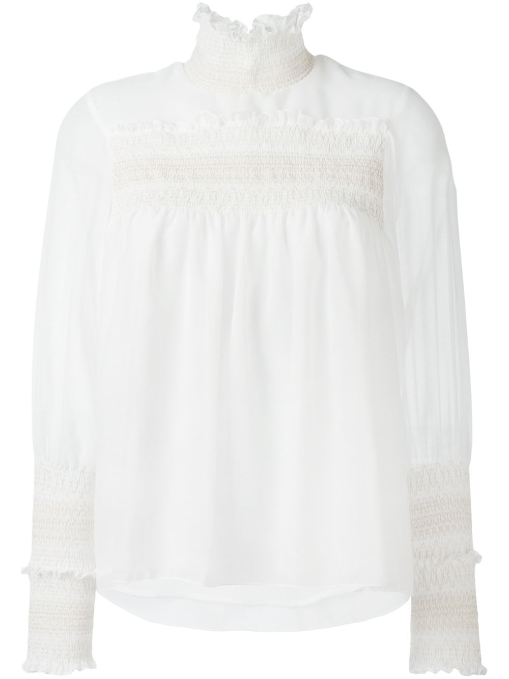 See by Chloe 'Smocked Detail Blouse'