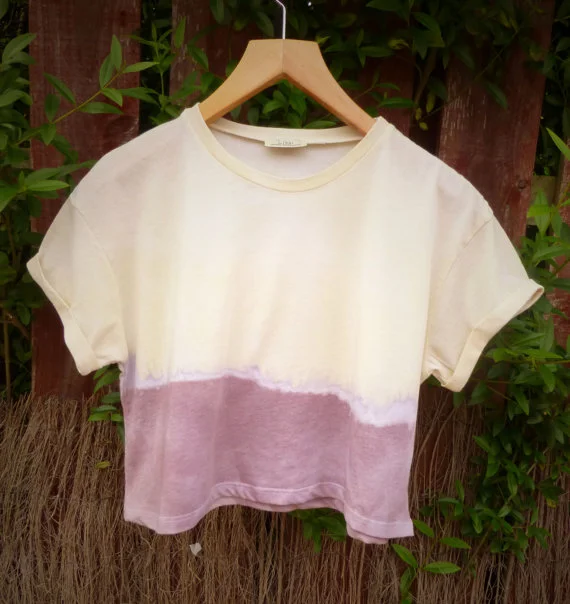    Rainbow Dip Dyed Cropped Tee $21.20   