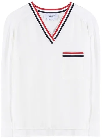What We Want: Ivory Silk Top by Thom Browne via DNAMAG