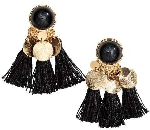 H&M Tasseled Earrings via DNAMAG