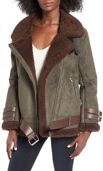 Faux Shearling Jacket under $150 ... via DNAMAG