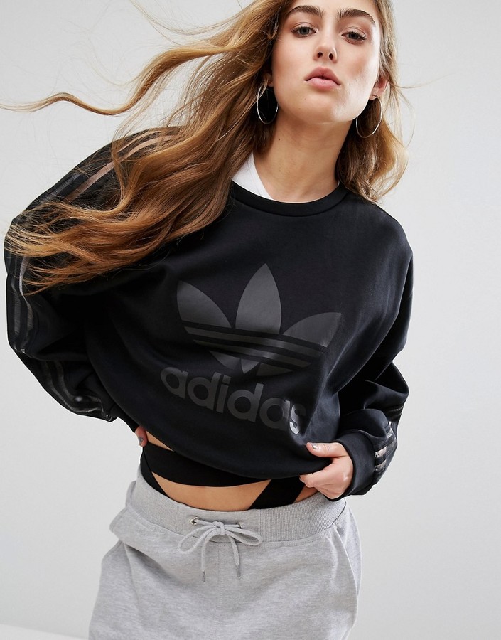 adidas Paris Black Sweatshirt via DNAMAG