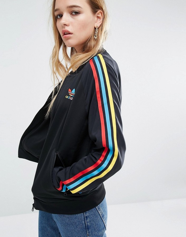 adidas originals Three Stripe Bomber via DNAMAG