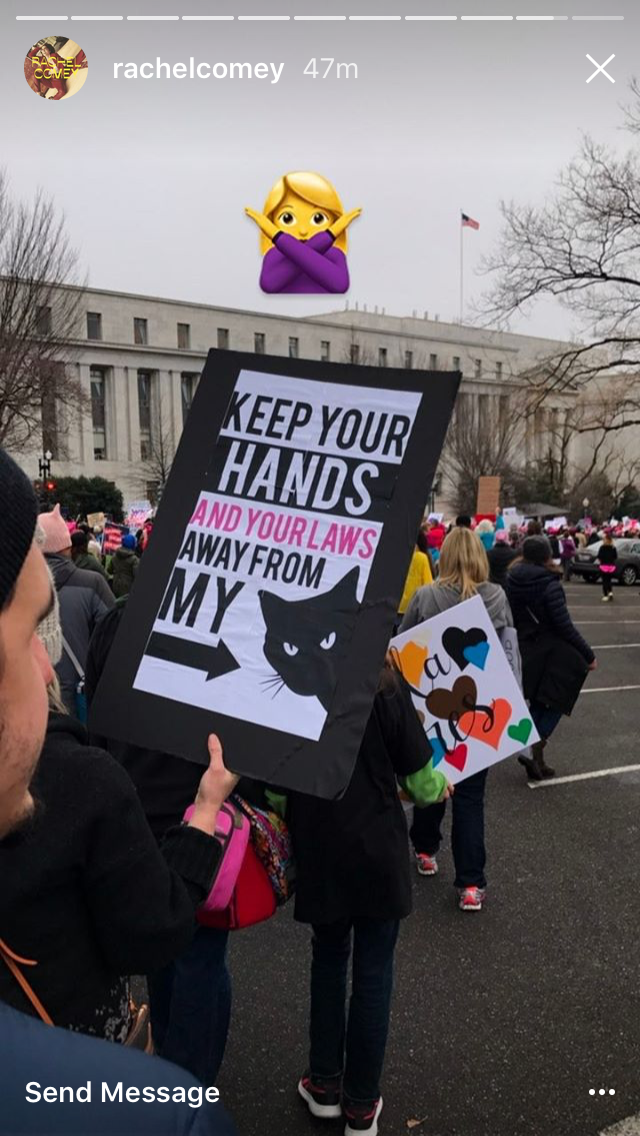 The Women's March in Instagram Stories via DNAMAG