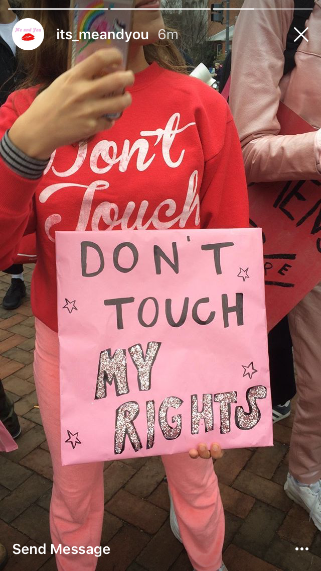 The Women's March in Instagram Stories via DNAMAG