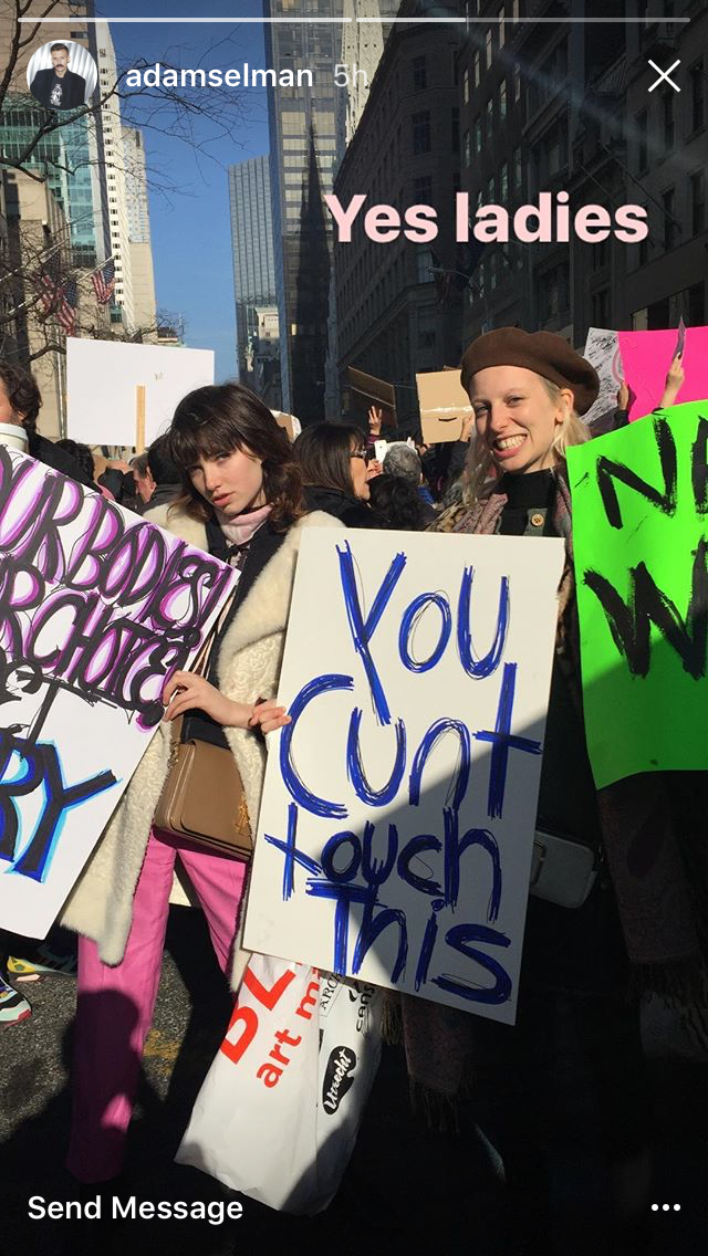 The Women's March in Instagram Stories via DNAMAG