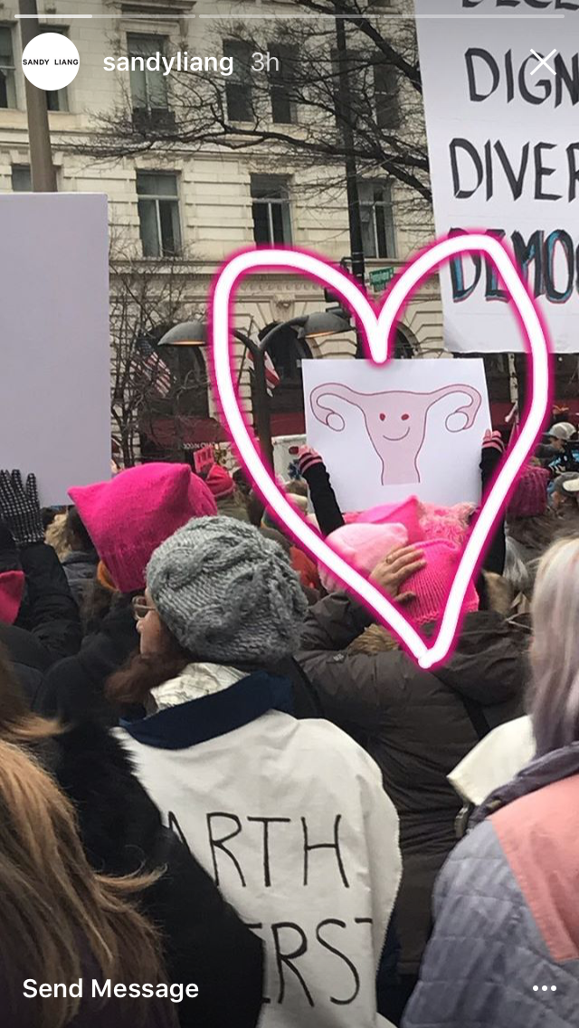 The Women's March in Instagram Stories via DNAMAG