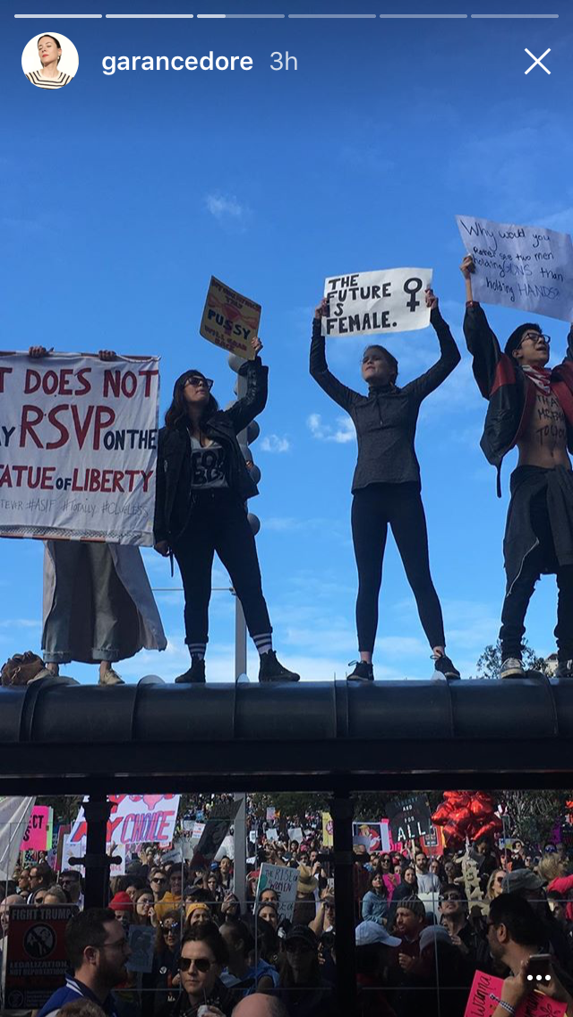 The Women's March in Instagram Stories via DNAMAG