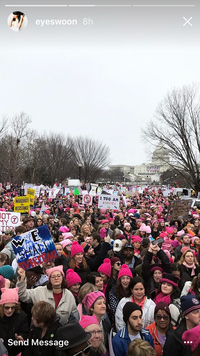 The Women's March in Instagram Stories via DNAMAG
