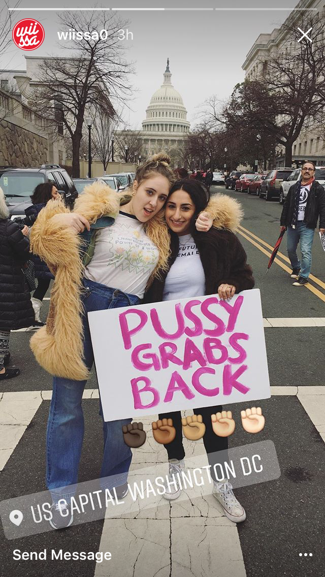 The Women's March in Instagram Stories via DNAMAG
