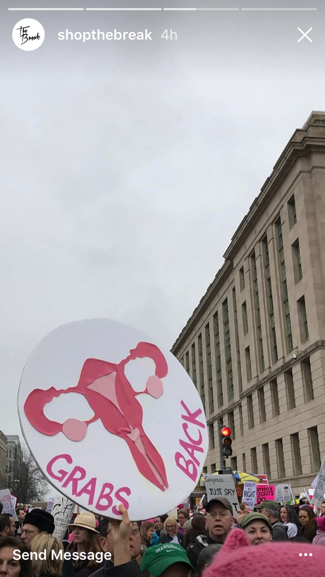 The Women's March in Instagram Stories via DNAMAG