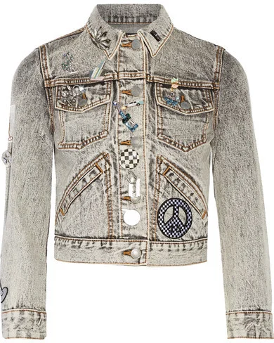 Marc Jacobs Embellished Applique Denim Jacket