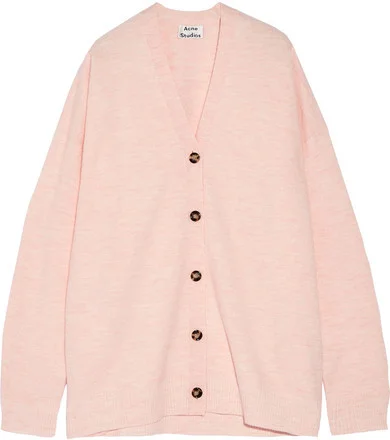 Acne Studios - Mesi Oversized Pastel Pink Cardigan
