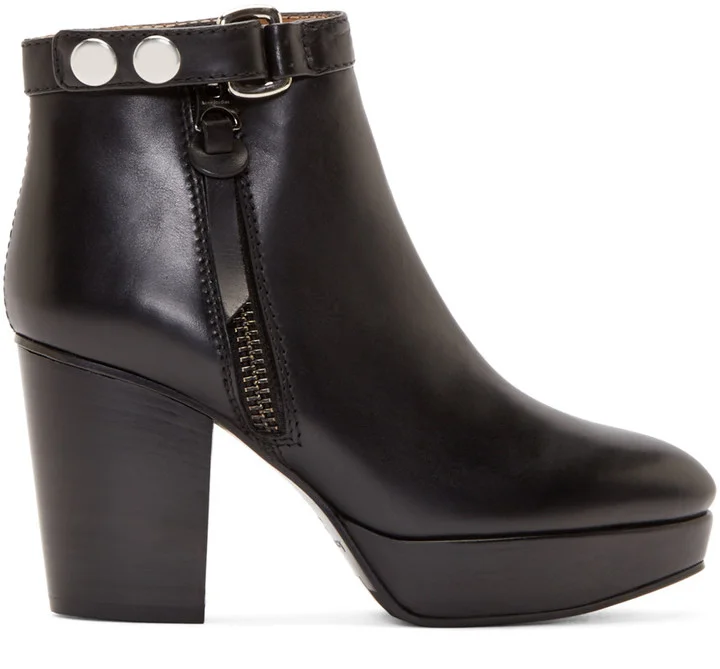 Acne Studios - Black Leather Orbit Boots