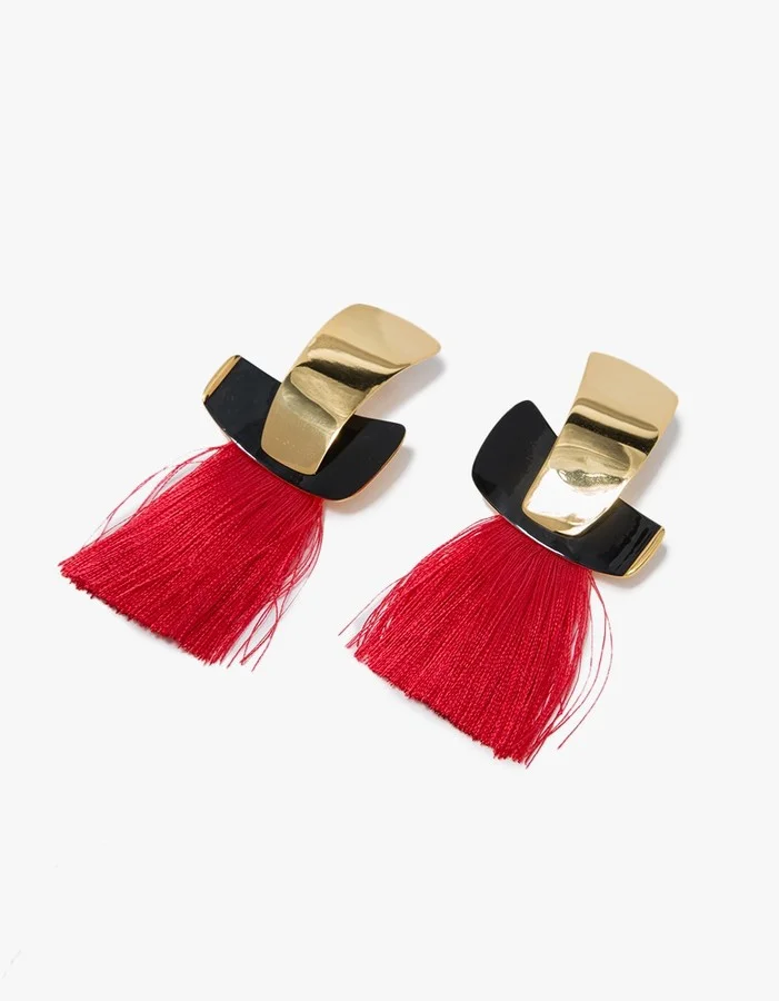 Lizzie Fortunato - totem tassel earrings