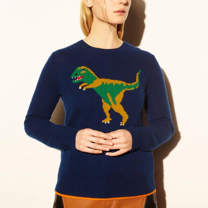 1941 Dinosaur Motif Sweater by Coach