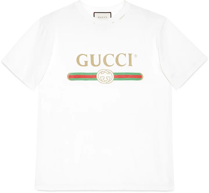 Gucci print logo t-shirt