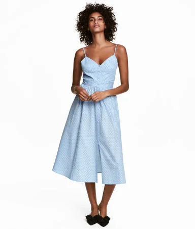 H&M light blue cotton dress under $50