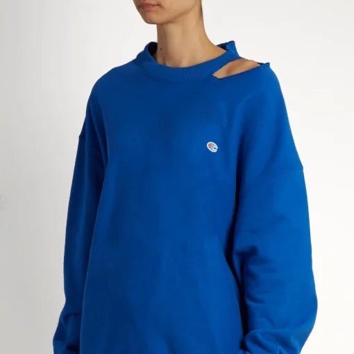 Vetements x Champion oversized cotton sweatshirt 