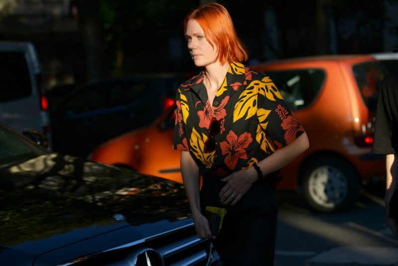 Street-style happened at MFW SS18 