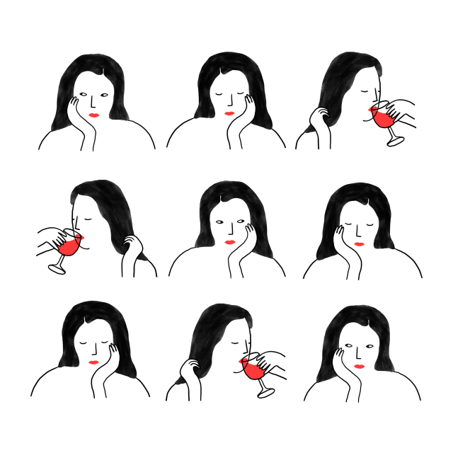 Minimal and simple illustrations by Agathe Sorlet