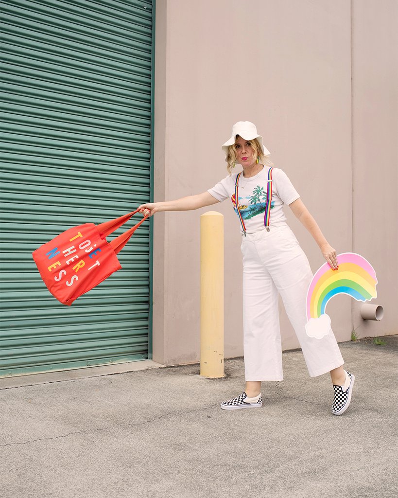 Togetherness big canvas tote by ban.do