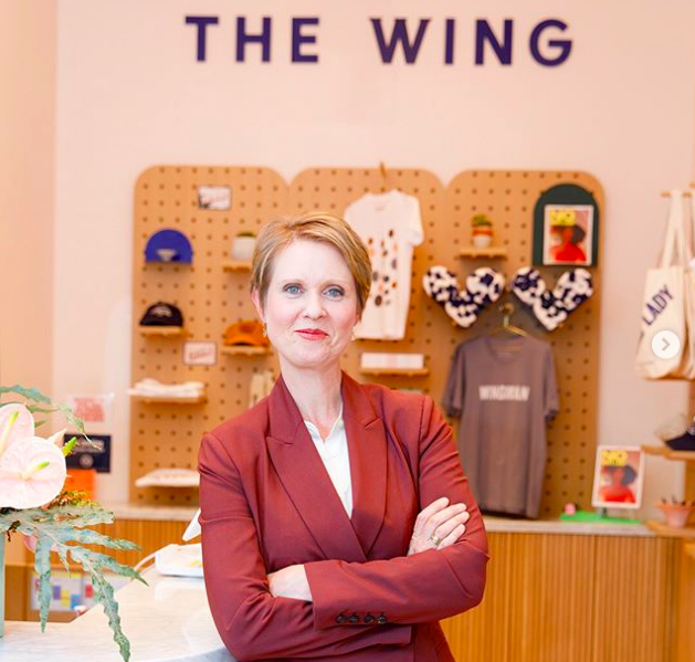 Cynthia Nixon at The Wing NYC 