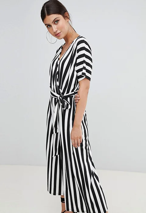 Boohoo Striped Jumpsuit in 5 Good Things Under $50 // DNAMAG
