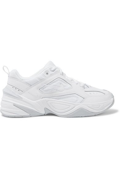 M2K Tekno leather and neoprene sneakers by Nike $100