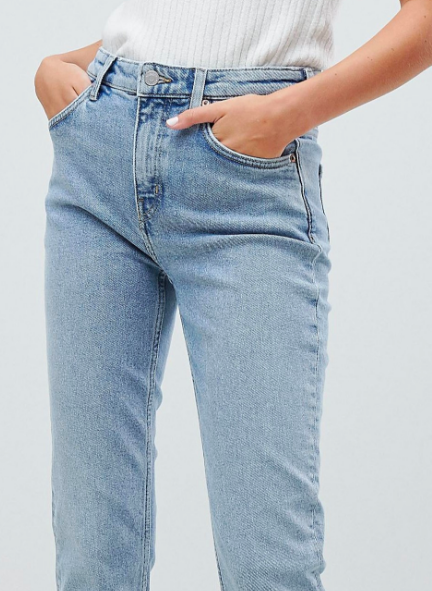 Way high waist skinny jeans by Weekday $64