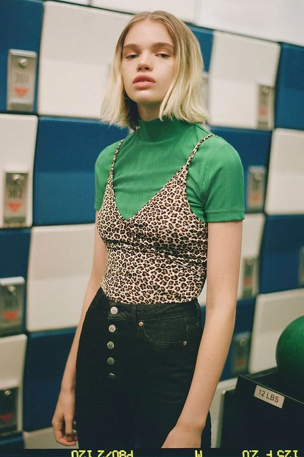Urban Outfitters: Heidi animal print tank top