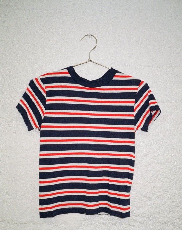 Rollas Stripe Crew T-shirt via Lisa Says Gah